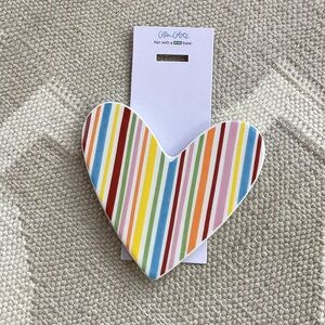 Happy Everything mini attachment Striped Heart EUC